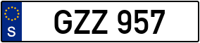 Trailer License Plate